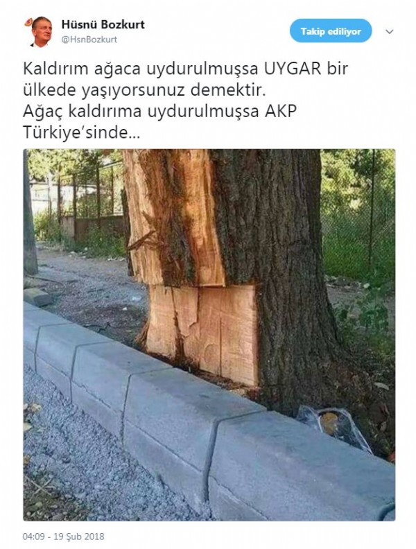 CHP'li Bozkurt, baltayı taşa vurdu